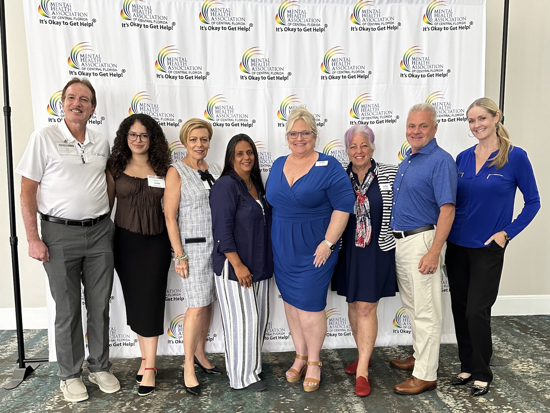 Gary, Izabella, MaryAnne, Nancy, Jill, Della, Jon, and Shannon at the MHACF Luncheon